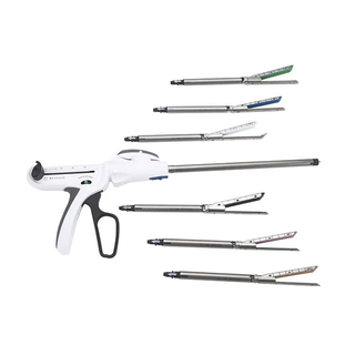 Disposable endoscopic linear cutter stapler and reloads